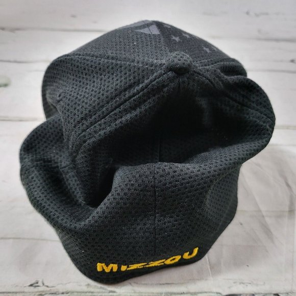 New Era 39Thirty Black/Gold Fitted MU Tigers Baseball Cap US Flag Med/Large EUC - Picture 4 of 6